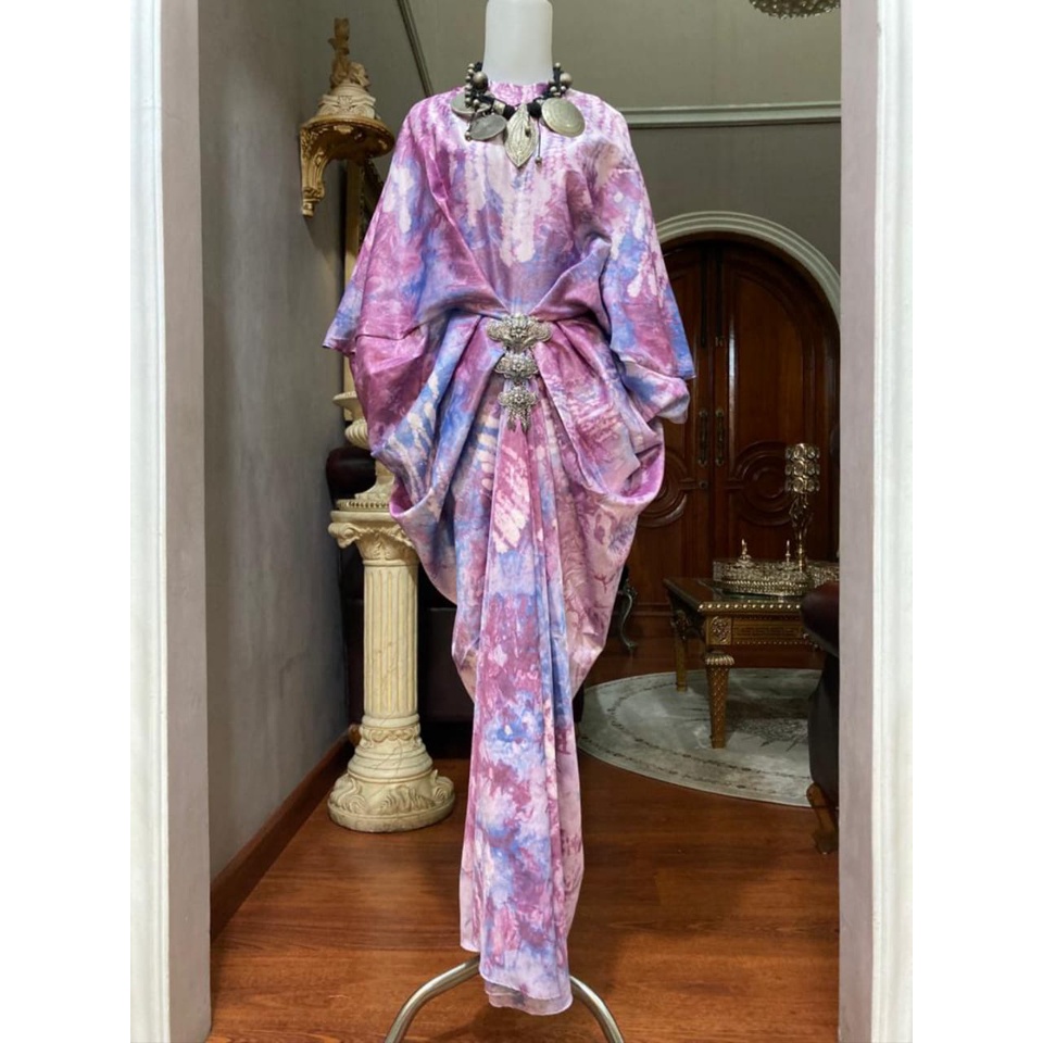 KAFTAN JUMBO JUMPUTAN PALEMBANG TIE DYE