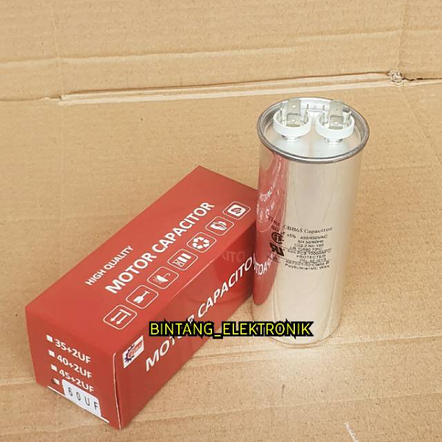 CAPASITOR AC 60UF MIKRO KAPASITOR AC 60 UF tins