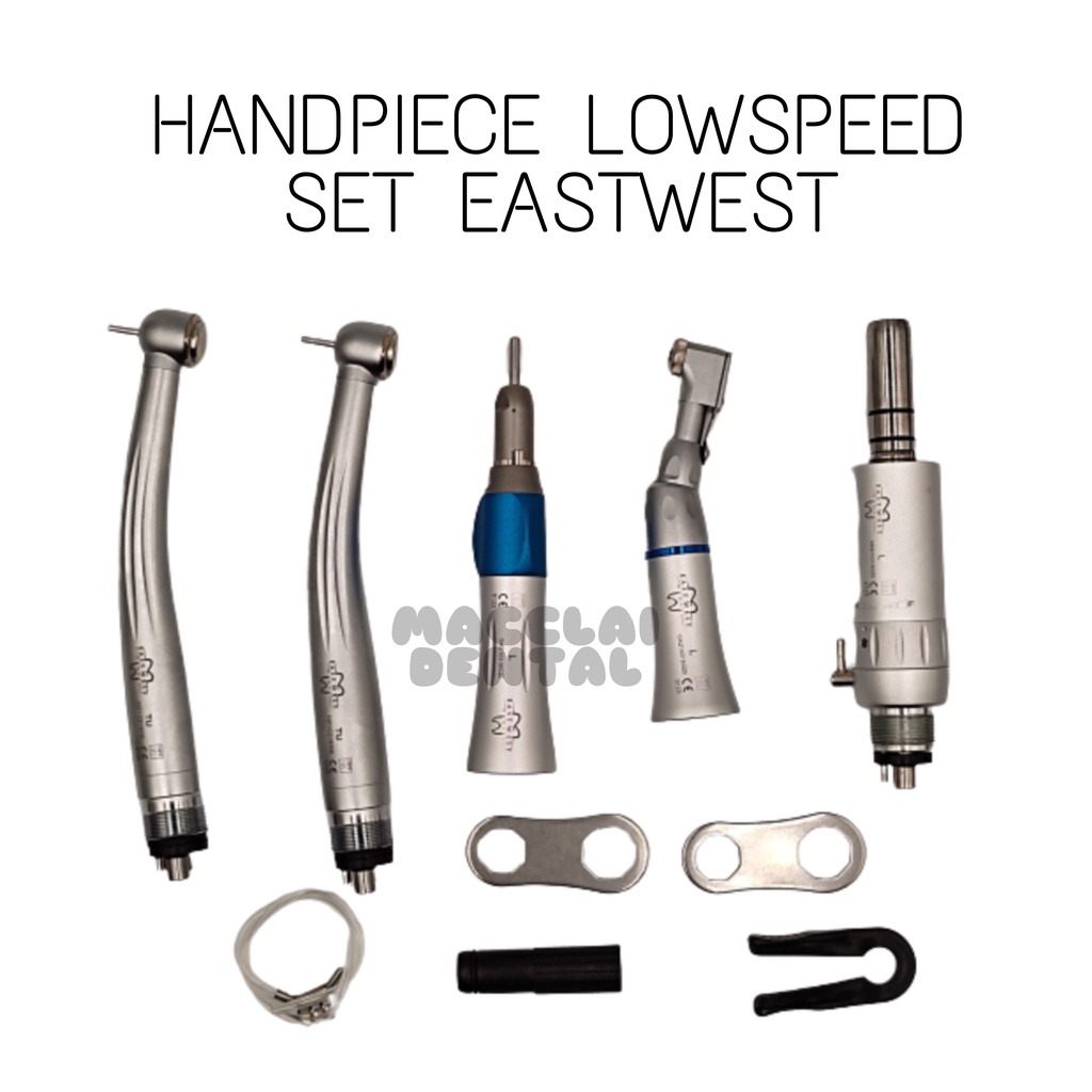 HANDPIECE HIGH SPEED LOW SPEED CONTRA STRIGHT ANGLE SET EASTWEST