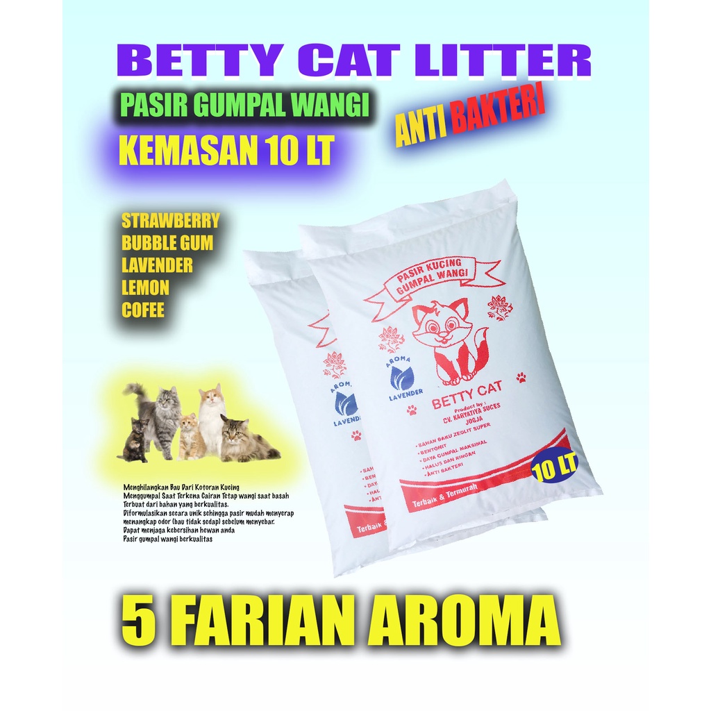 12 LITER PASIR GUMPAL WANGI BETTY