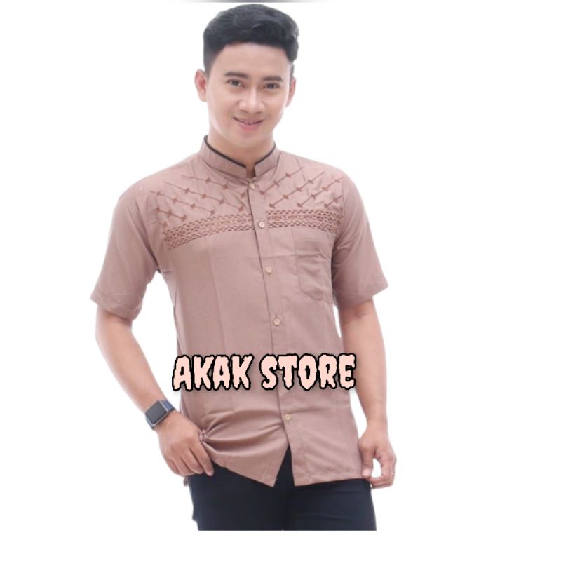 Grosir Baju koko Dewasa Lengan pendek Baju koko pria jumBo big size