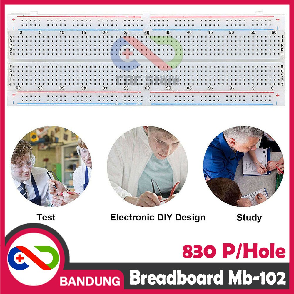 BREADBOARD MB-102 SOLDERLESS 830 830P