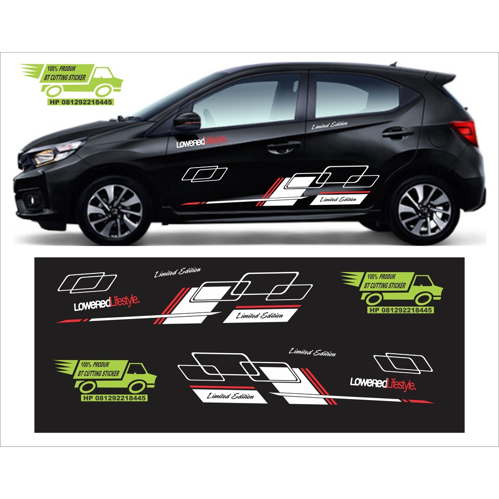 BT sticker mobil brio sticker brio sticker mobil brio variasi sticker brio striping honda brio stick