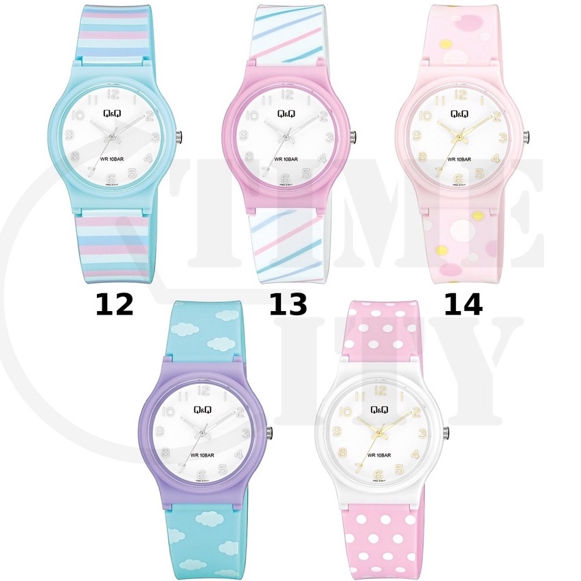 Q&amp;Q QnQ QQ Original Jam Tangan Wanita Motif Analog Rubber - V06 V06A Water Resist 10 BAR