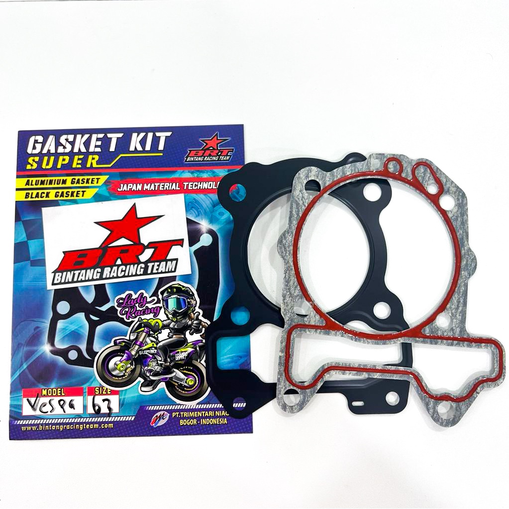 GASKET PAKING BLOK & HEAD BRT VESPA 63