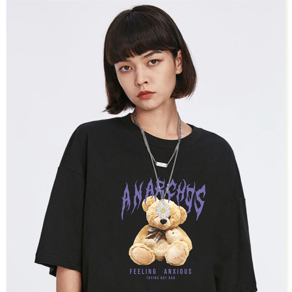 Kaos Oversize Bear Anarcoss Beruang Premium