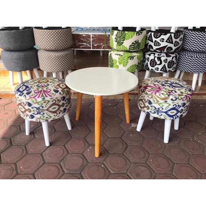 *$*$*$*$] kursi stool set meja bulat