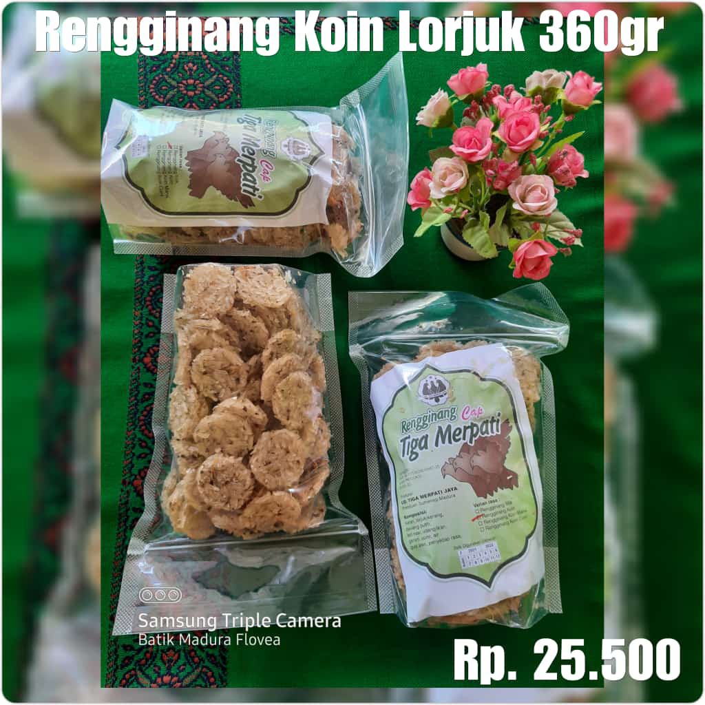 

CAMILAN KHAS MADURA RENGGINANG 3MERPATI KOIN LORJUK 360gr