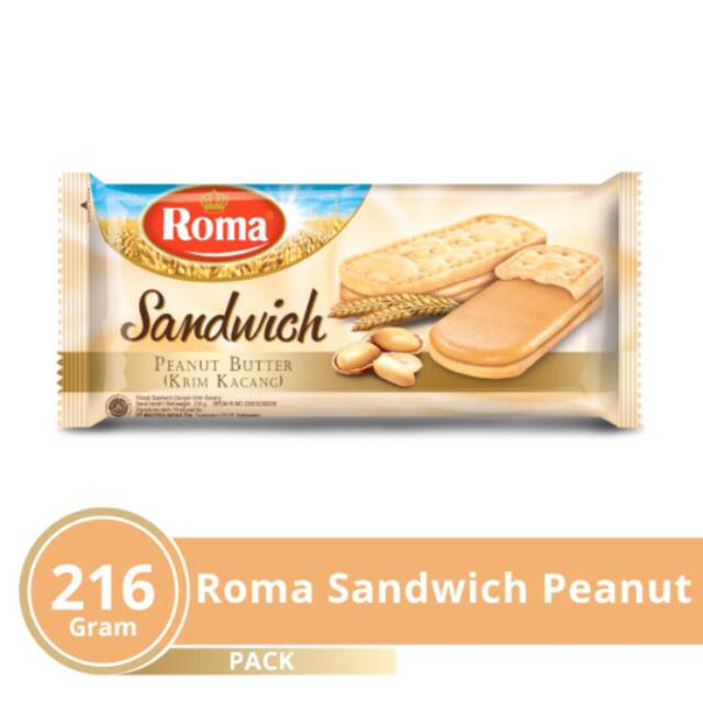 Roma sandwich peanut biskuit