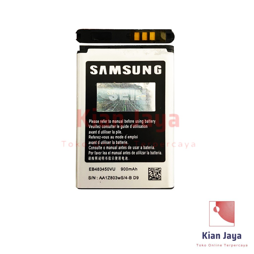 Baterai Samsung C3752 C3530 C3630 Original OEM Batre Batrai Battery Hp S3630 C3528 C3230 EB483450VU Ori