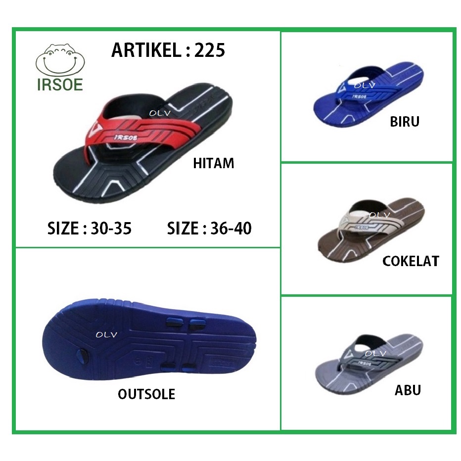 Sandal Anak Tanggung Laki-Laki Irsoe 225 Sandal Jepit Anak Trendy