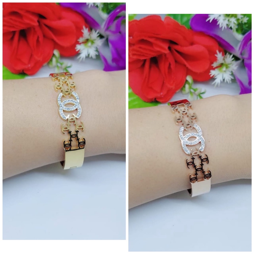 Titanium gelang permata  Perhiasan Fashion wanita 0047