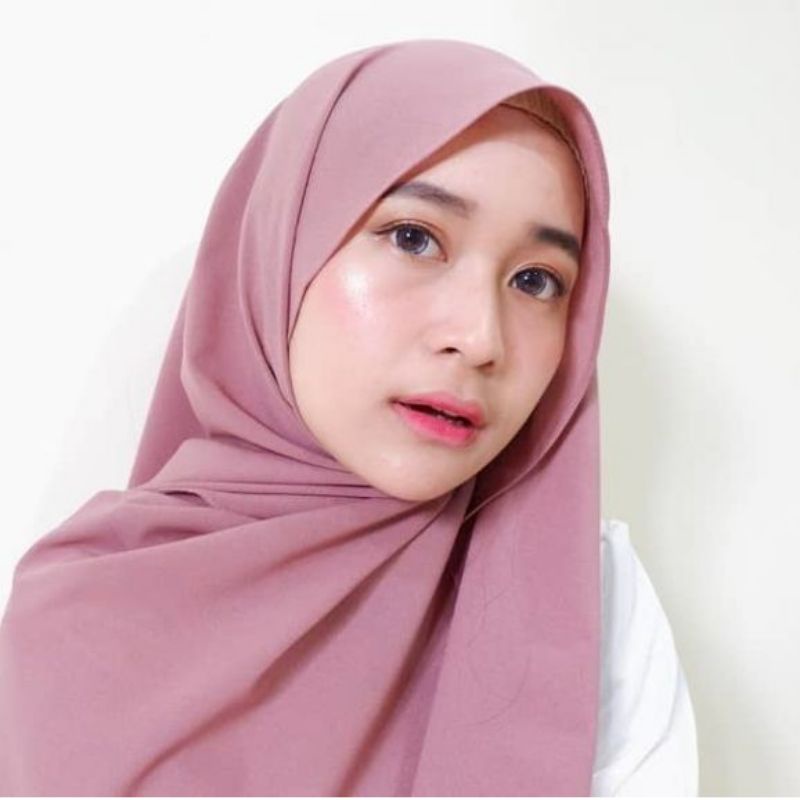 (200x75) Pashmina JUMBO SYARI JAHIT TEPI / Pashmina panjang /-5