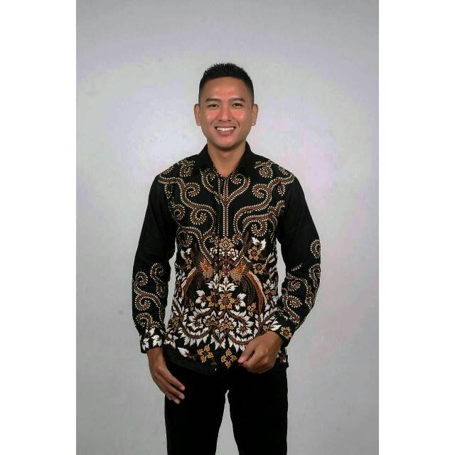 KEMEJA BATIK CENDRAWASIH COKLAT