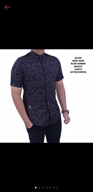 Dgm Fashion   Kemeja Lengan Pendek Batik Songket/batik Songket/batik Pria/kemeja Batik 6087