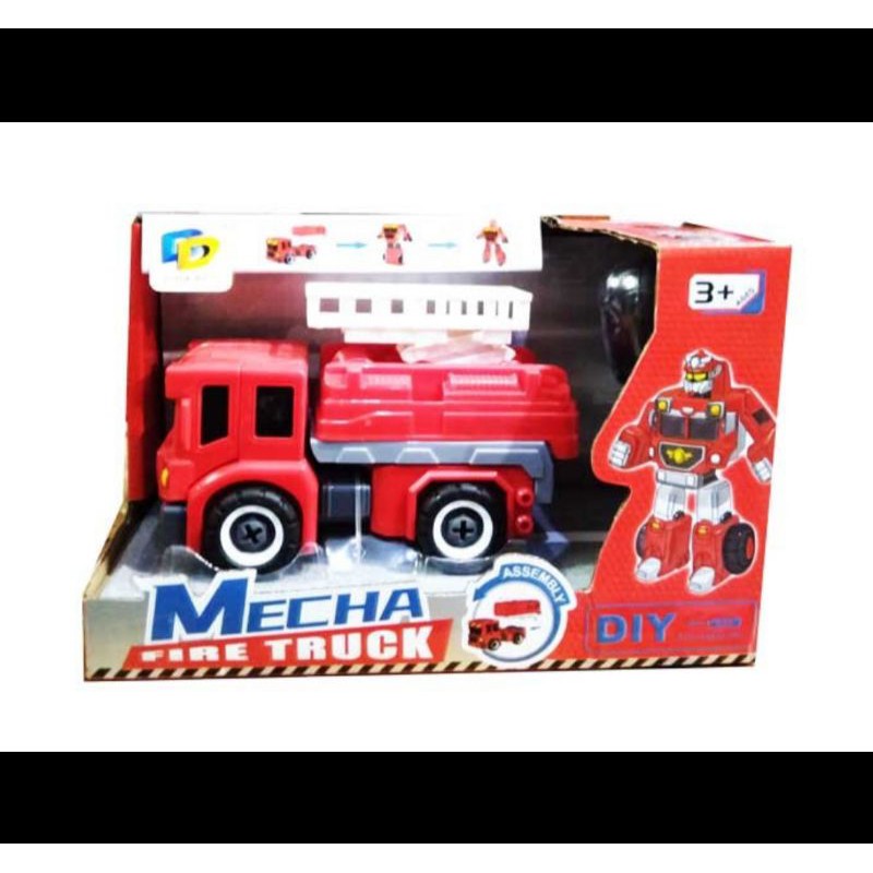 Mainan mobil jadi robot Mecha Fire Fire Truck