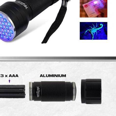 ➣ SENTER UV / FIRELOCK UV LIGHT 21 LED ☂