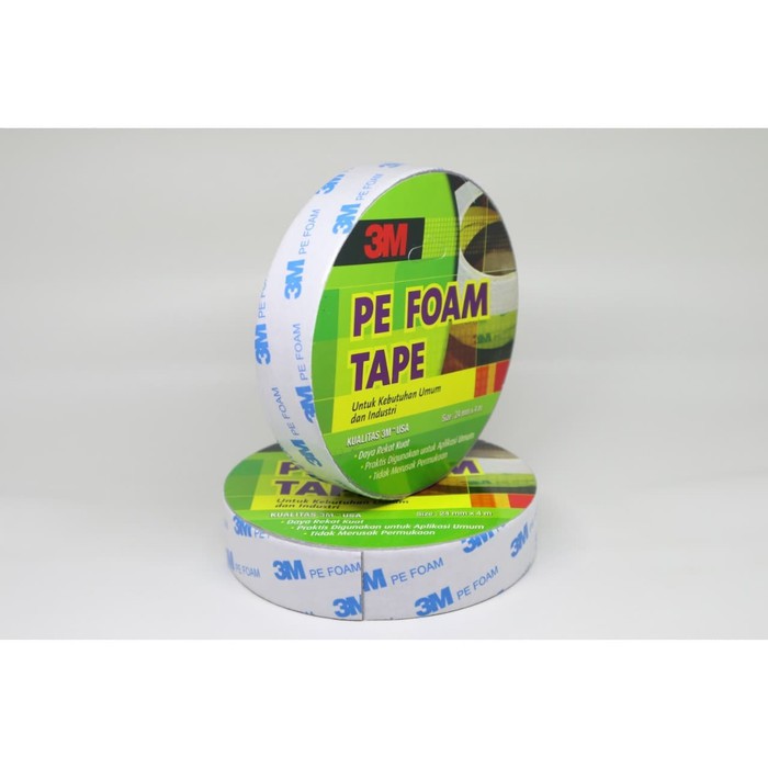 DOUBLE TAPE BUSA 3M Pe Foam Tape 24mm x 4M ORIGINAL