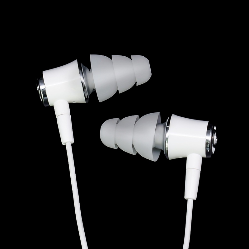 2 Pcs / 1 Pasang Earpads Bahan Silikon Untuk Earphone In Ear