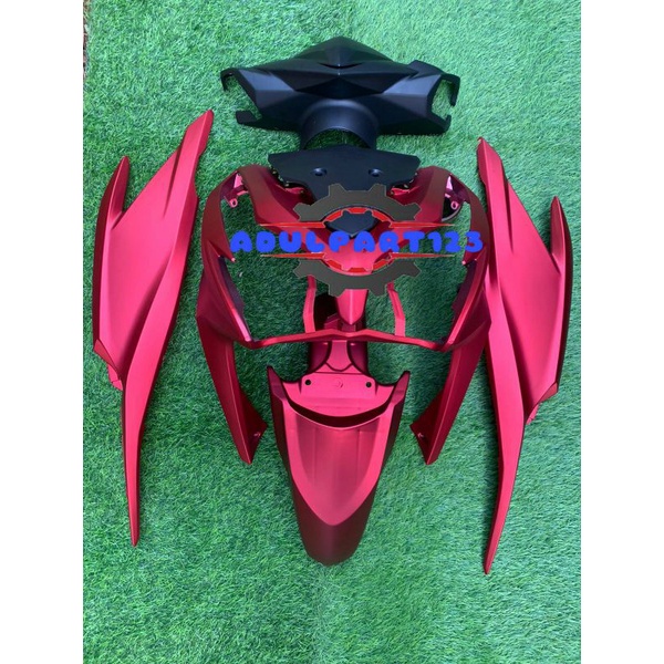cover full body halus honda vario techno 125 old merah doff