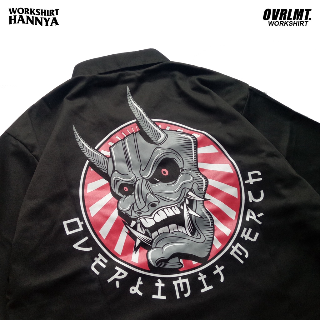 WORKSHIRT OVERLIMIT HANNYA WORK SHIRT KEMEJA BAJU KERJA DISTRO