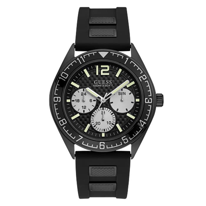GUESS W1167G2 Pacific - Jam Tangan Pria - Hitam