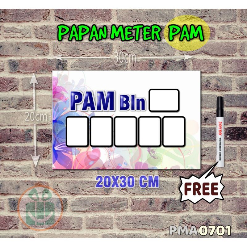 

SBC Papan Meter Listrik PLN PAM motif Unik - Pastel 01