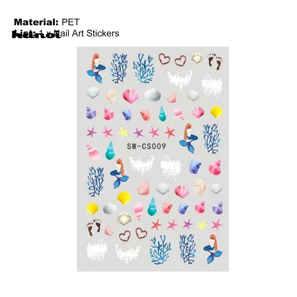 Stiker Kuku Motif Kartun Tahan Pudar Untuk Ornamen Manicure