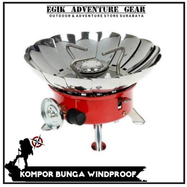 KOMPOR CAMPING | KOMPOR BUNGA | KOMPOR WINDPROOF