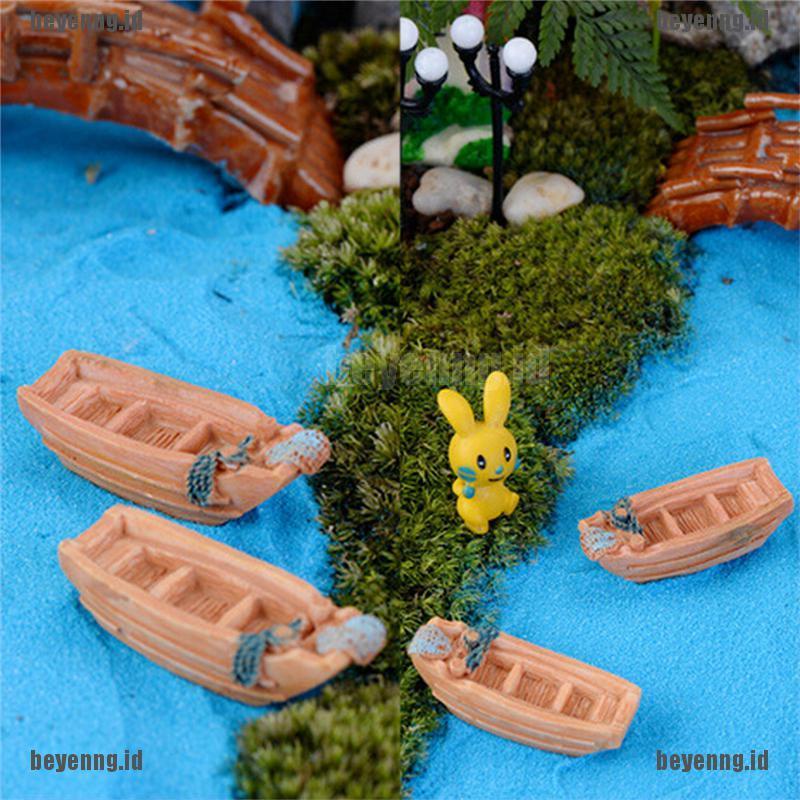 Bey Miniatur Perahu Pancing Untuk Dekorasi Taman Perirumah DIY