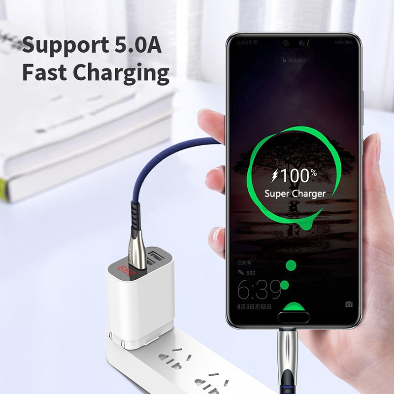 5a Kabel Data / Charger Micro USB / Tipe C Fast Charging Untuk iPhone