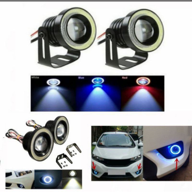 Lampu LED Foglamp Mobil APV ARENA Angel Eyes 89mm
