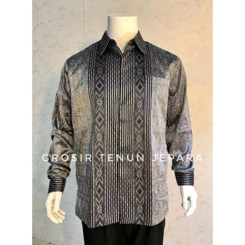 KEMEJA TENUN SONGKET/KEMEJA SONGKET TERBARU/COUPLE SONGKET/SARIMBIT TENUN/GAMIS TENUN/KEMEJA BIGSIZE