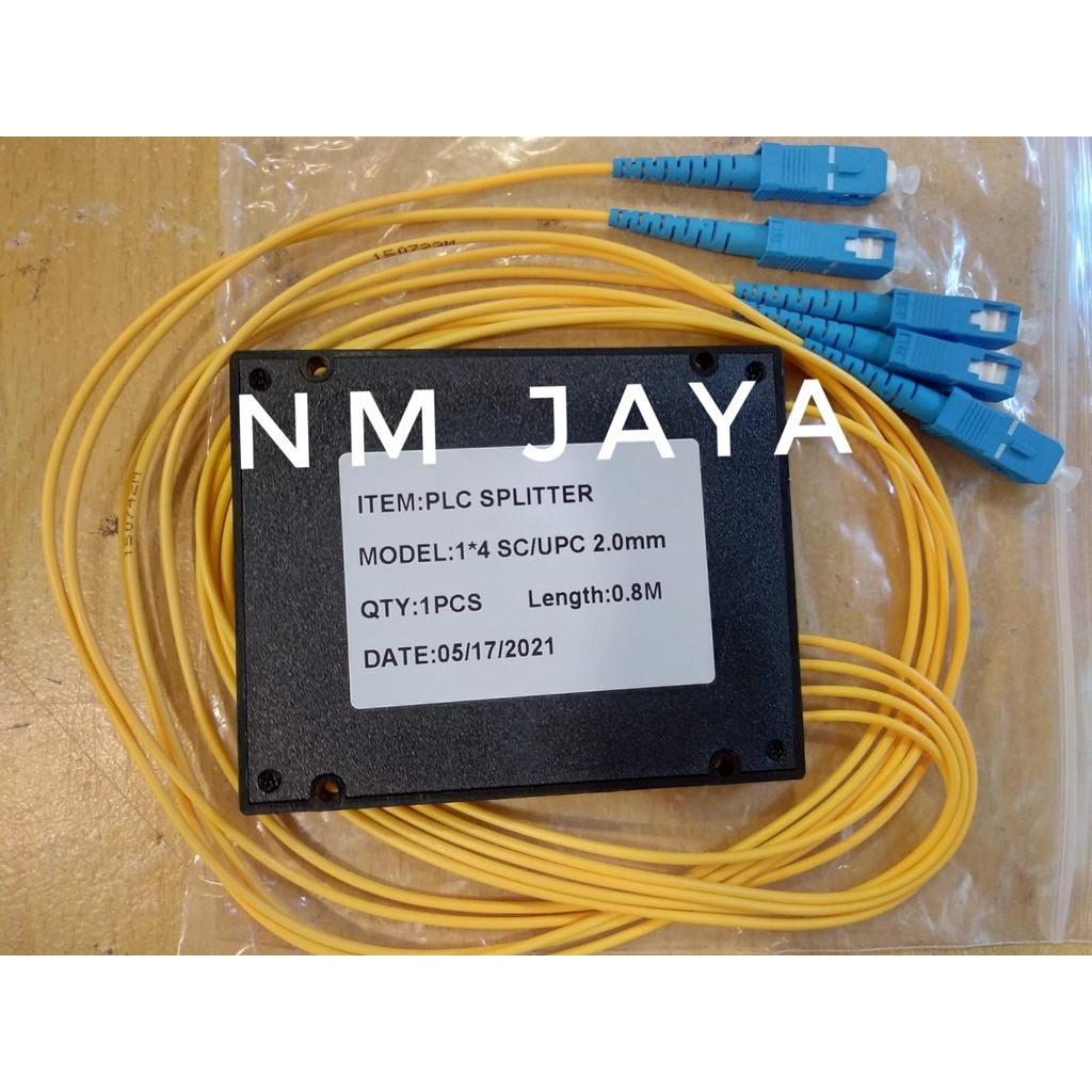 Passive Splitter 1:4 PLC Splitter 1:4 SC UPC Fiber Optik 2.0mm 0.8mtr