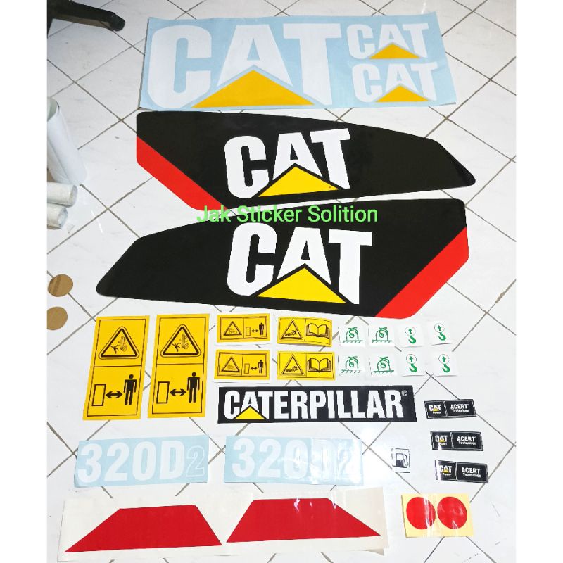 

Stiker Excavator Caterpillar Cat 320D2 Sticker Alat Berat