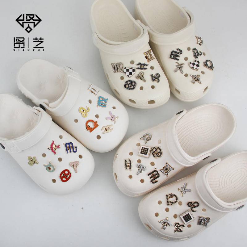 @shinydiy Charms Desain Konstelasi Zodiak Crocs DIY Untuk Dekorasi Aksesoris Sepatu Pria Dan Wanita【asesoris wanita ｜crocs jibbitz】
