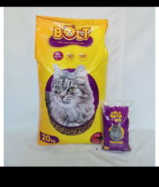 Bolt cat food 20kg khusus grab gosen