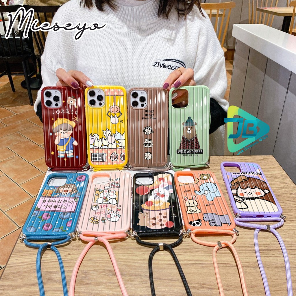 Softcase Koper Slingcase Lanyard MIESEYO Oppo A15 A59 F1s A71 A83 F5 F7 Youth JB3231