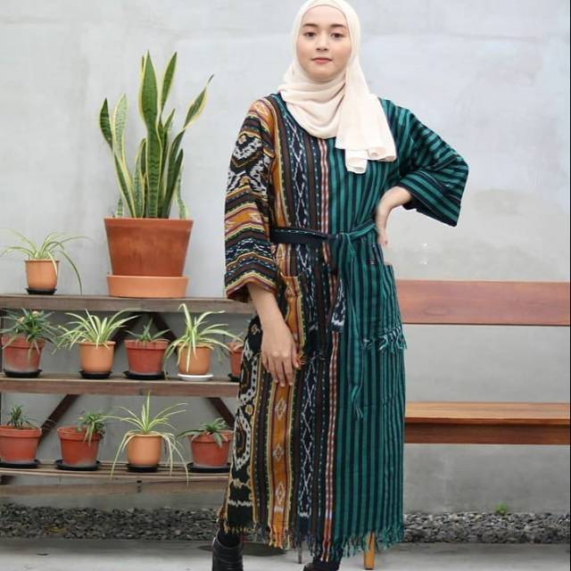 Kaftan tenun mix lurix H1