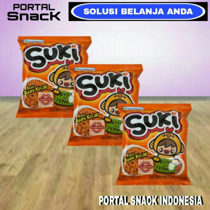 

SUKI mie rasa ayam kecap 1 pack isi 20 x 18gr