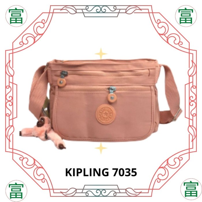 Tas Selempang Pria Dan Wanita Kipling 7035 - Coklat On Sale