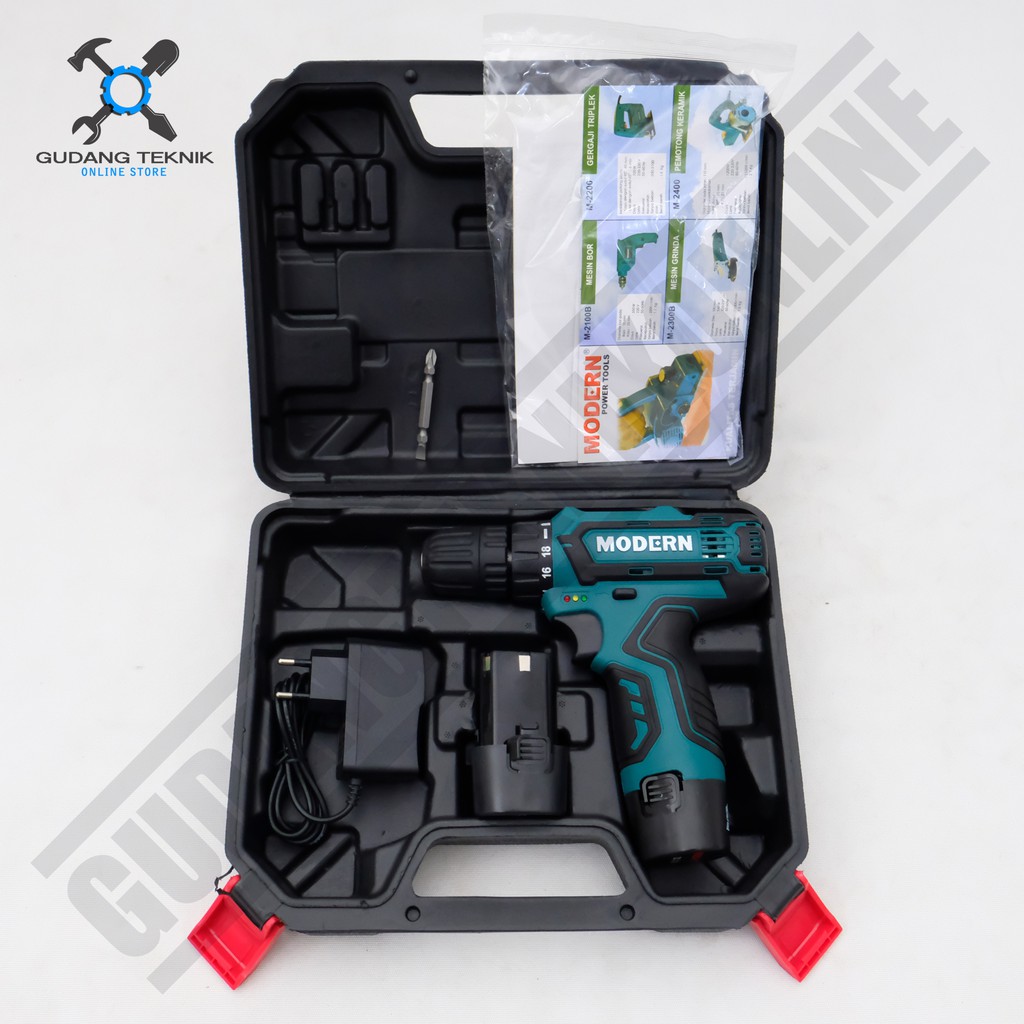 Mesin Bor CORDLESS 10mm MODERN X MAILTANK M12 SH191 12V / Mesin Bor Tangan BATERAI BATERRY 10 mm M 12 SH 191 / Cordless Drill M-12 SH-191