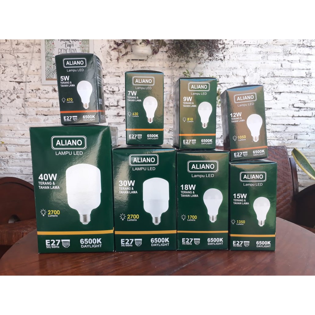 Lampu LED Aliano 15w - Bohlam LED Bulb 15 Watt - Lampu LED Murah Bagus