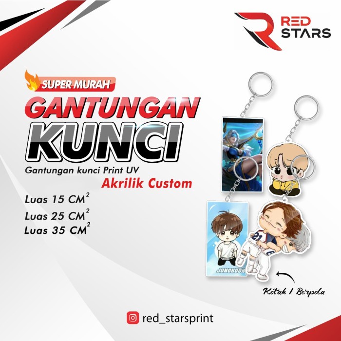 

NEW Tambah print bolak balik Ganci akrilik custom