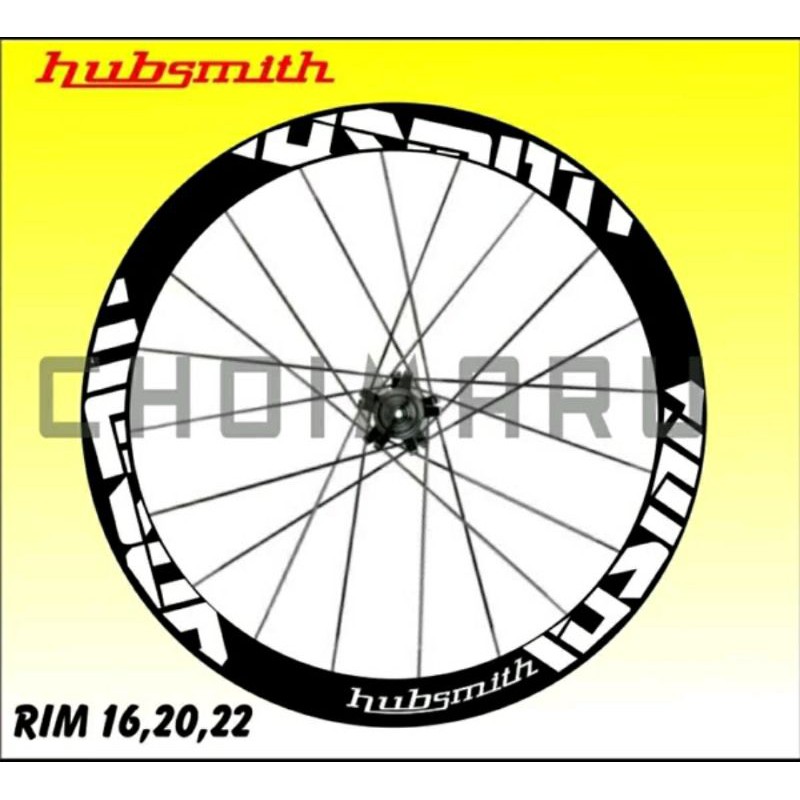 

Sticker rims hubsmith decal stiker