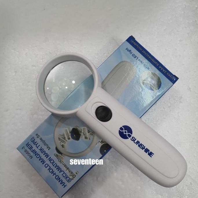 

Diskon Magnifier Glass / Loop / Kaca Pembesar + Lampu Sunshine MG6B-3 Diskon