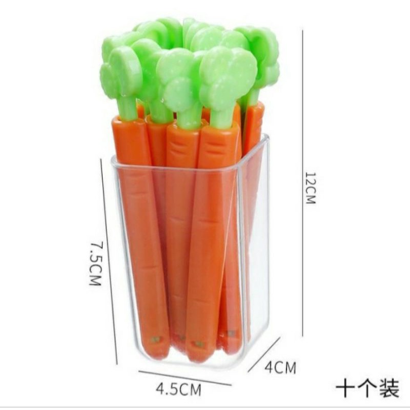 Jepitan Snack Carrot/wortel 5pc + Case