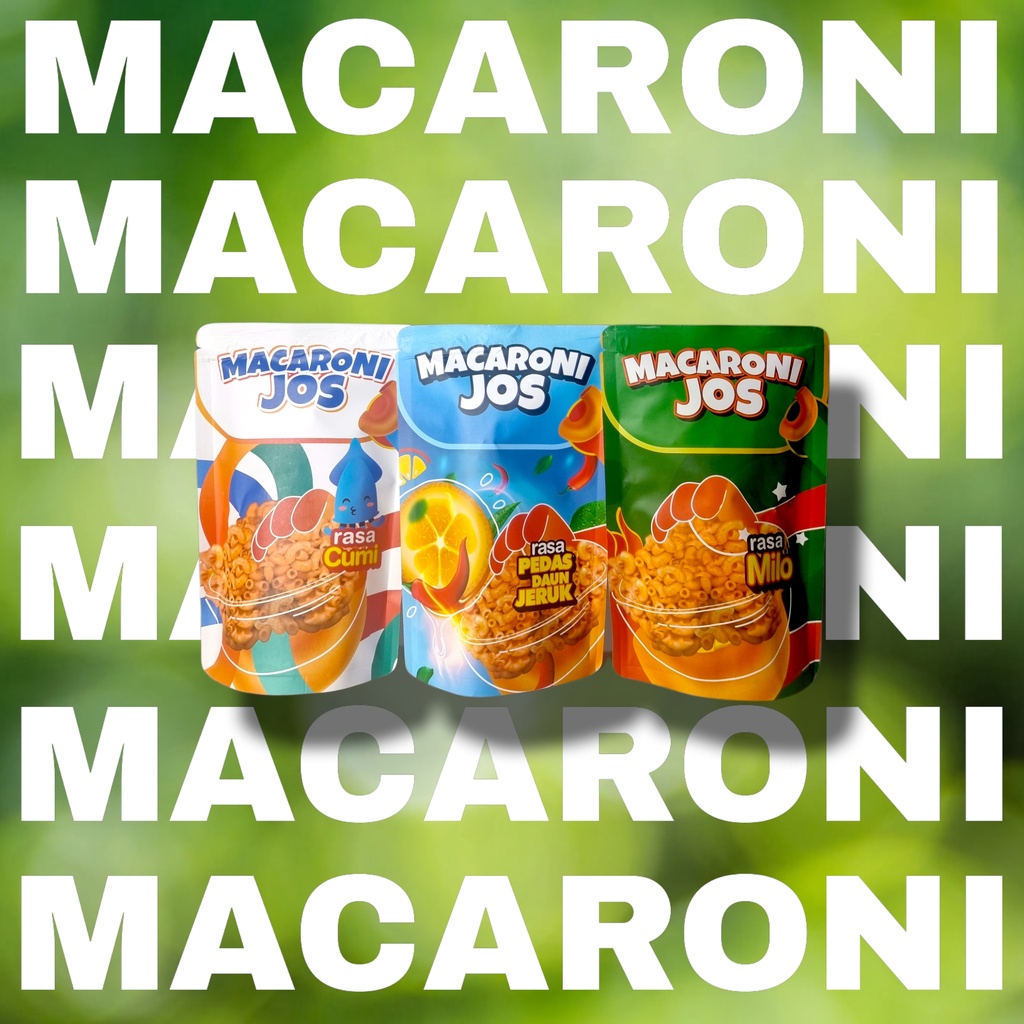 

Macaroni Jos Mix Taste (Pedas Daun Jeruk, Cumi & Milo)