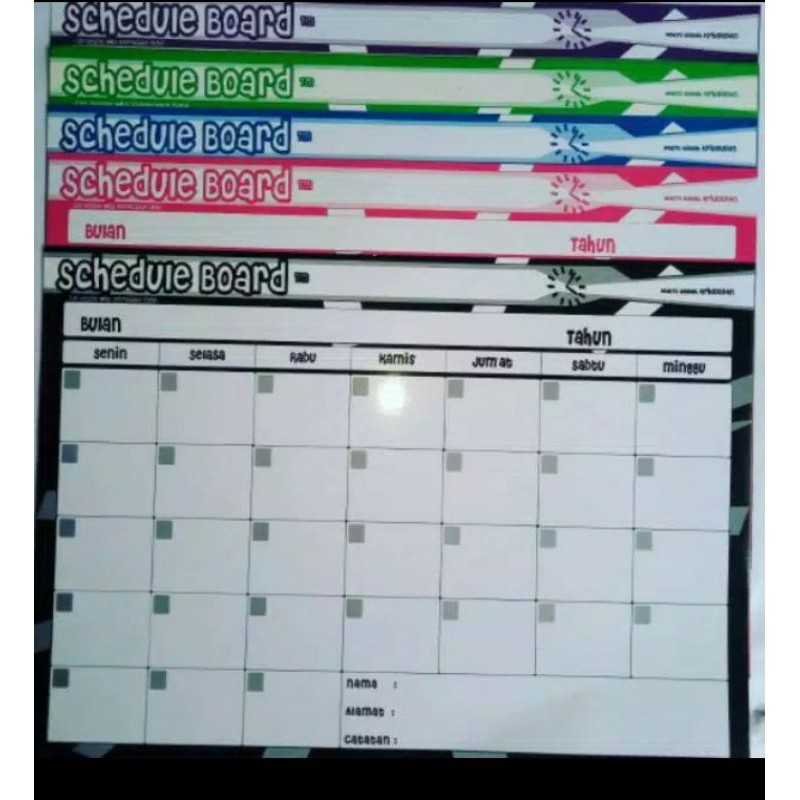 

Schedule board (1 pcs )