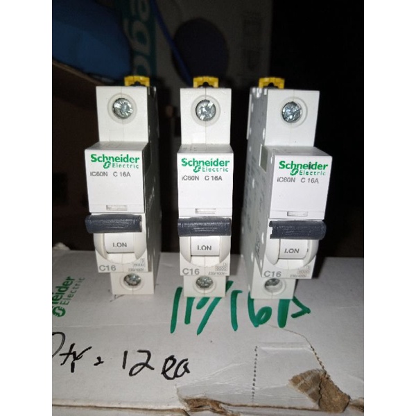 MCB ic60n 1 phase 16 amper schneider
